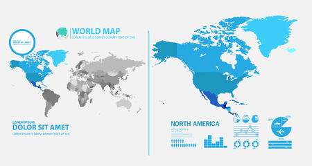 map infographicのイラスト素材
