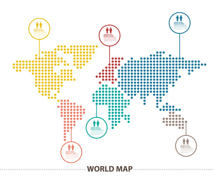 World mapのイラスト素材