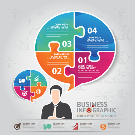 Business infographicのイラスト素材