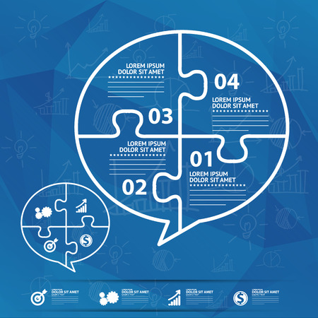 Business infographicのイラスト素材