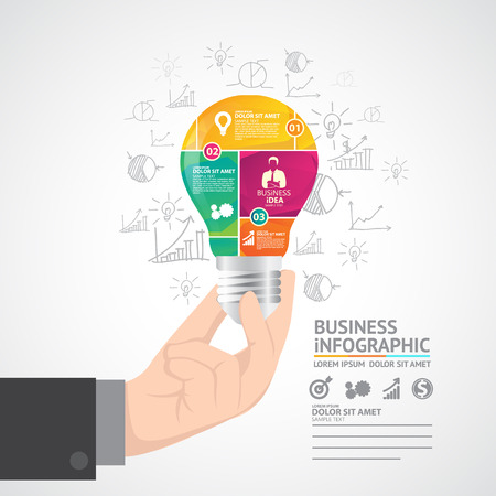 Business infographicのイラスト素材