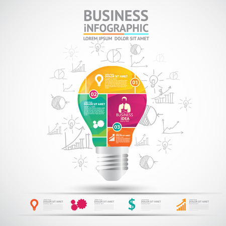 Business infographicのイラスト素材