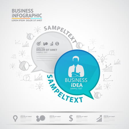 Business infographicのイラスト素材