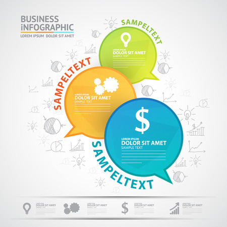 Business infographicのイラスト素材