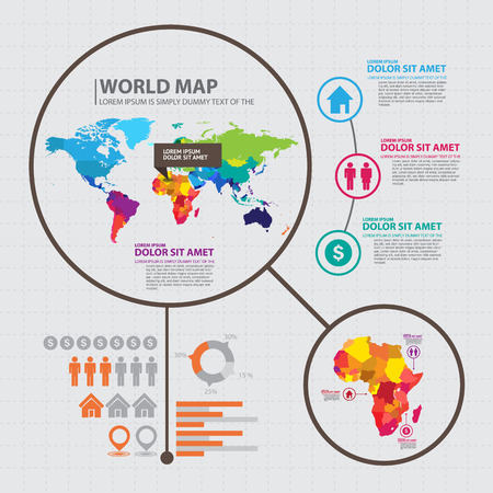 map infographicのイラスト素材