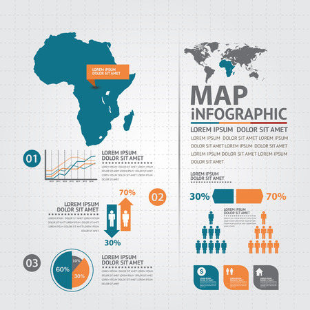 map infographicのイラスト素材
