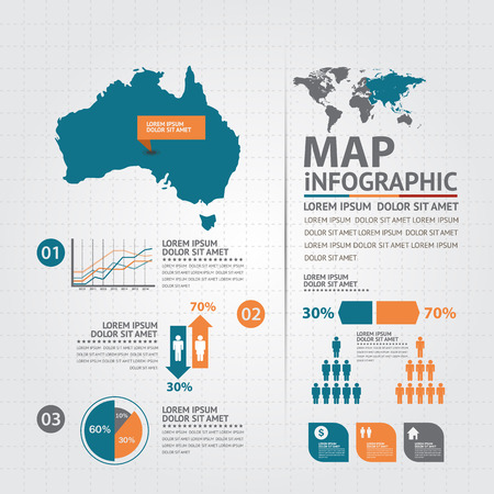 map infographicのイラスト素材