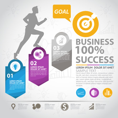 Business infographicのイラスト素材