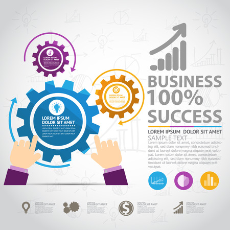 Business infographicのイラスト素材