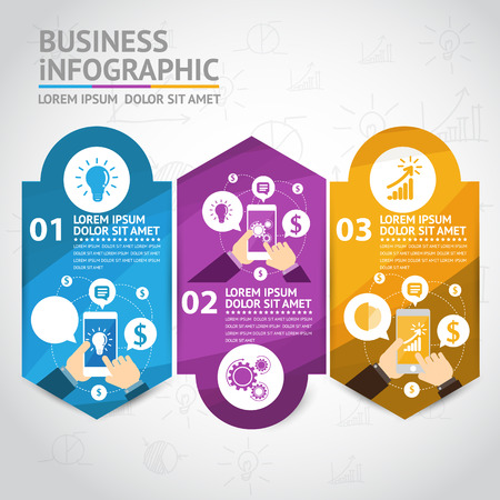 Business infographicのイラスト素材