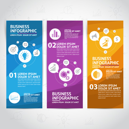 Business infographicのイラスト素材
