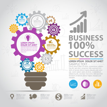 Business infographicのイラスト素材