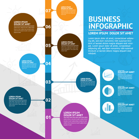 Business infographicのイラスト素材