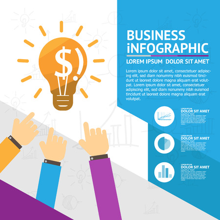 Business infographicのイラスト素材