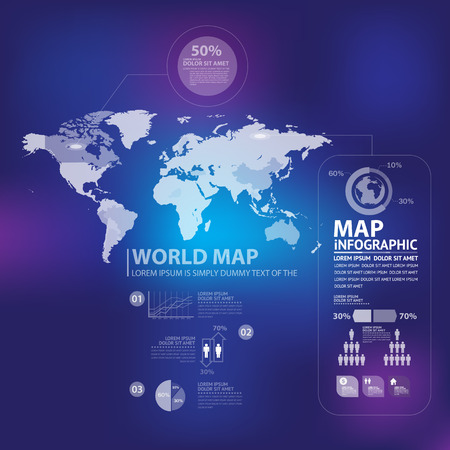world mapのイラスト素材