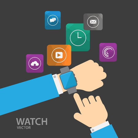 Smart watchのイラスト素材