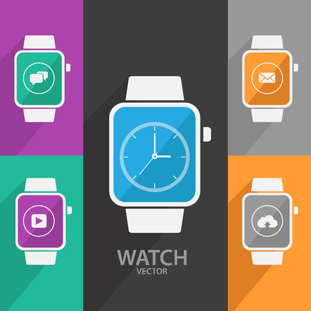Smart watchのイラスト素材