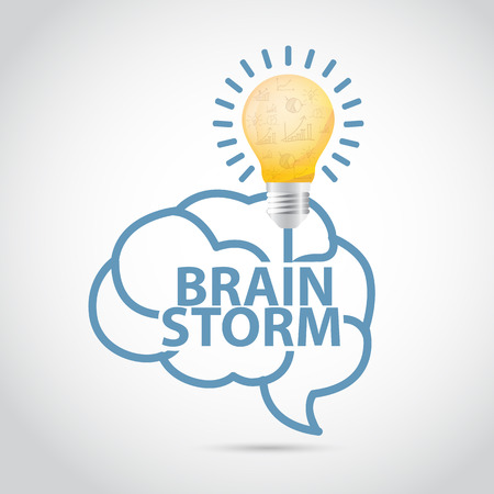 Brainstorming creative ideaのイラスト素材