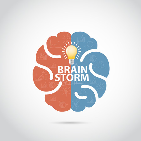 Brainstorming creative ideaのイラスト素材