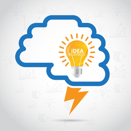 Brainstorming creative ideaのイラスト素材