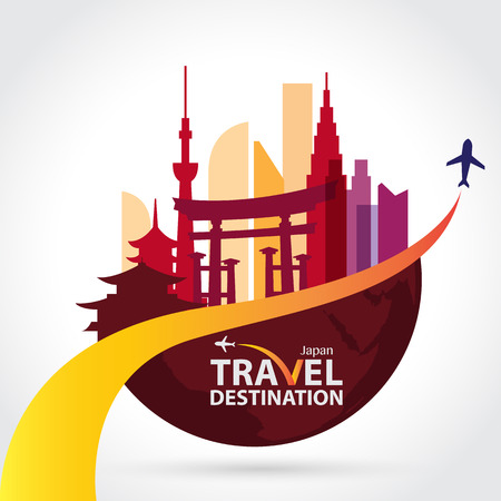 Japan travelのイラスト素材