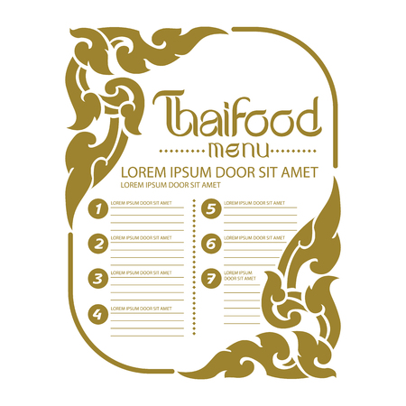 Thai Art Background vectorのイラスト素材