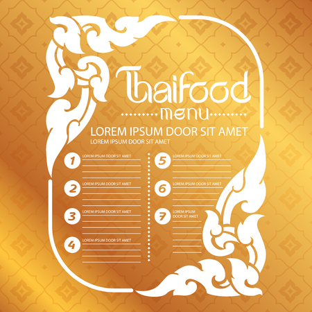 Thai Art Background vectorのイラスト素材