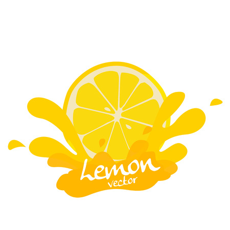 fresh lemon vectorのイラスト素材