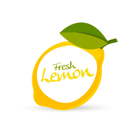 fresh lemon vectorのイラスト素材