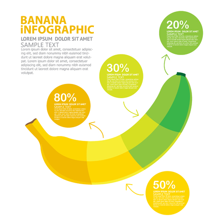 Banana illustrationのイラスト素材
