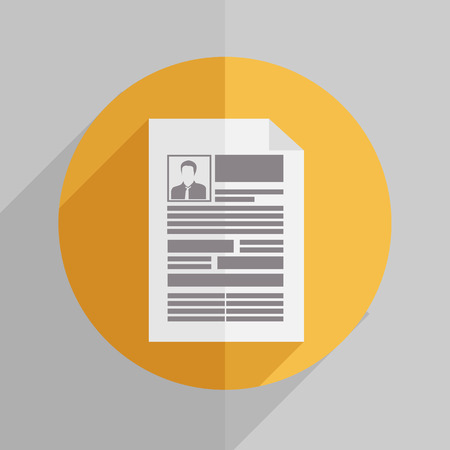 Resume Vectorのイラスト素材