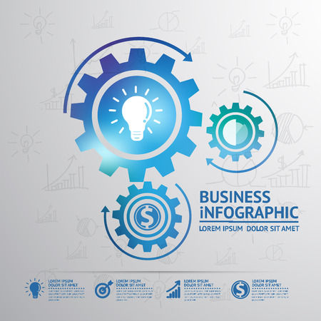 Business infographicのイラスト素材