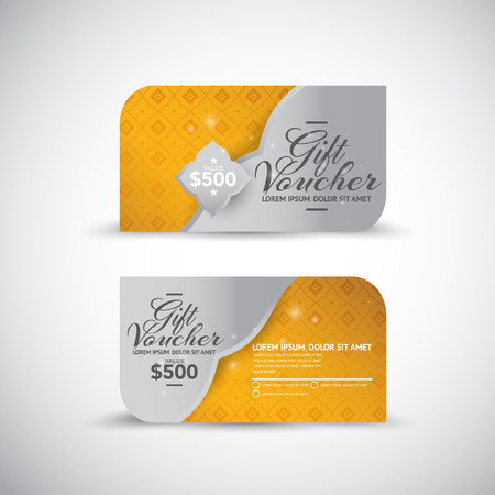 Gift Voucher templateのイラスト素材