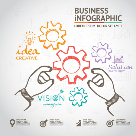 Business Idea Concept infographicのイラスト素材