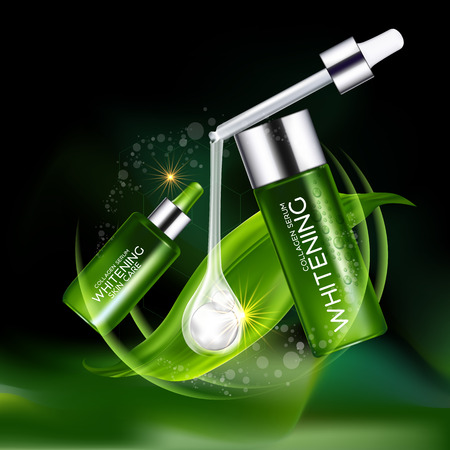 Collagen and Serum Concept Cosmetic for Skin.のイラスト素材