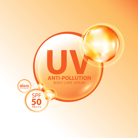 UV Protection and Whitening Skin careのイラスト素材