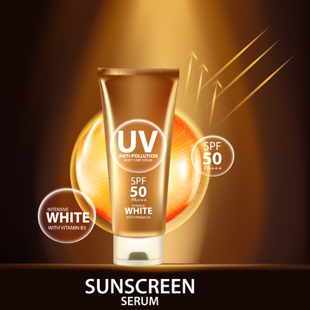 UV Protection and Whitening Skin careのイラスト素材