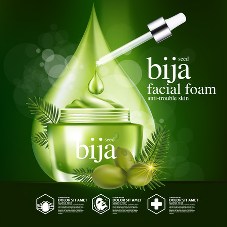Bija Seed Nature Cosmetic Skin Careのイラスト素材