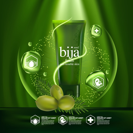 Bija Seed Nature Cosmetic Skin Careのイラスト素材