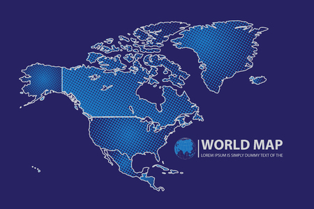 North America Map design.のイラスト素材