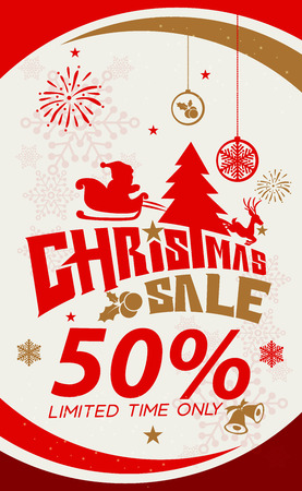 Christmas sale design templateのイラスト素材