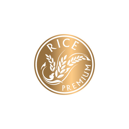 rice premium organic natural productのイラスト素材