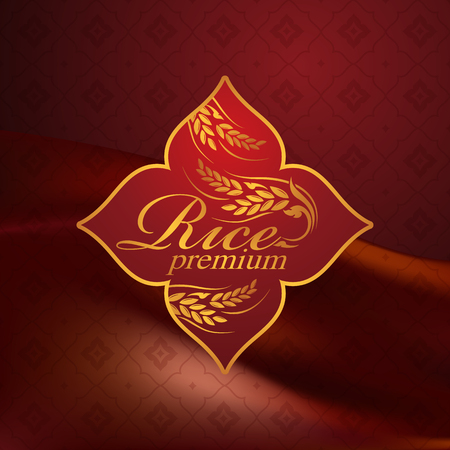 rice premium organic natural productのイラスト素材