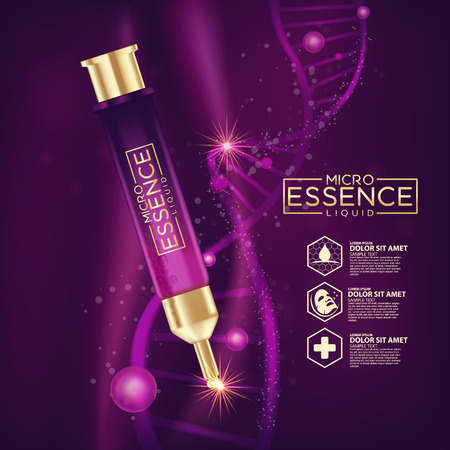 Facial Treatment Micro Essence Skin Care Cosmetic.のイラスト素材