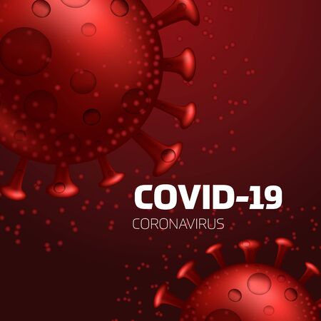 Coronavirus disease COVID-19 infection medical vector illustration.のイラスト素材