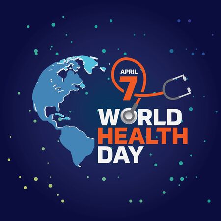 World Health Day  Logo design templateのイラスト素材