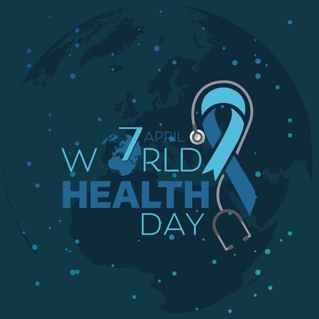 World Health Day  Logo design templateのイラスト素材