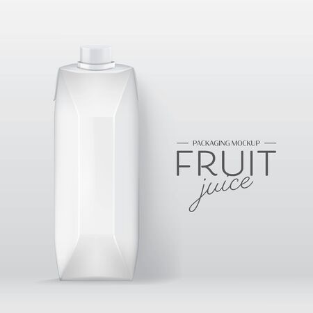 Realistic vector. Branding Design milk Packaging Templateのイラスト素材