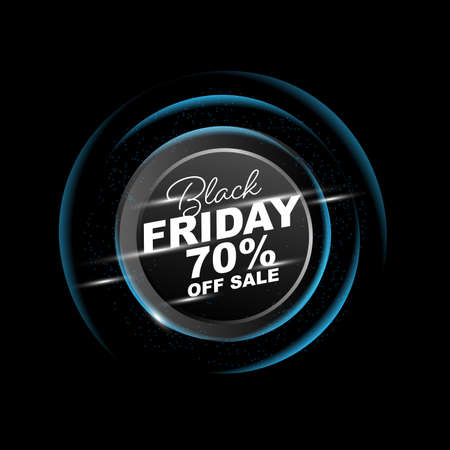 Sale poster of black friday design template vector illustrationのイラスト素材