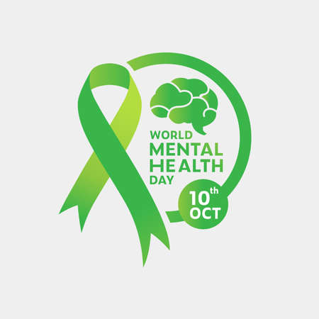 World Mental Health Day Vector illustrationのイラスト素材